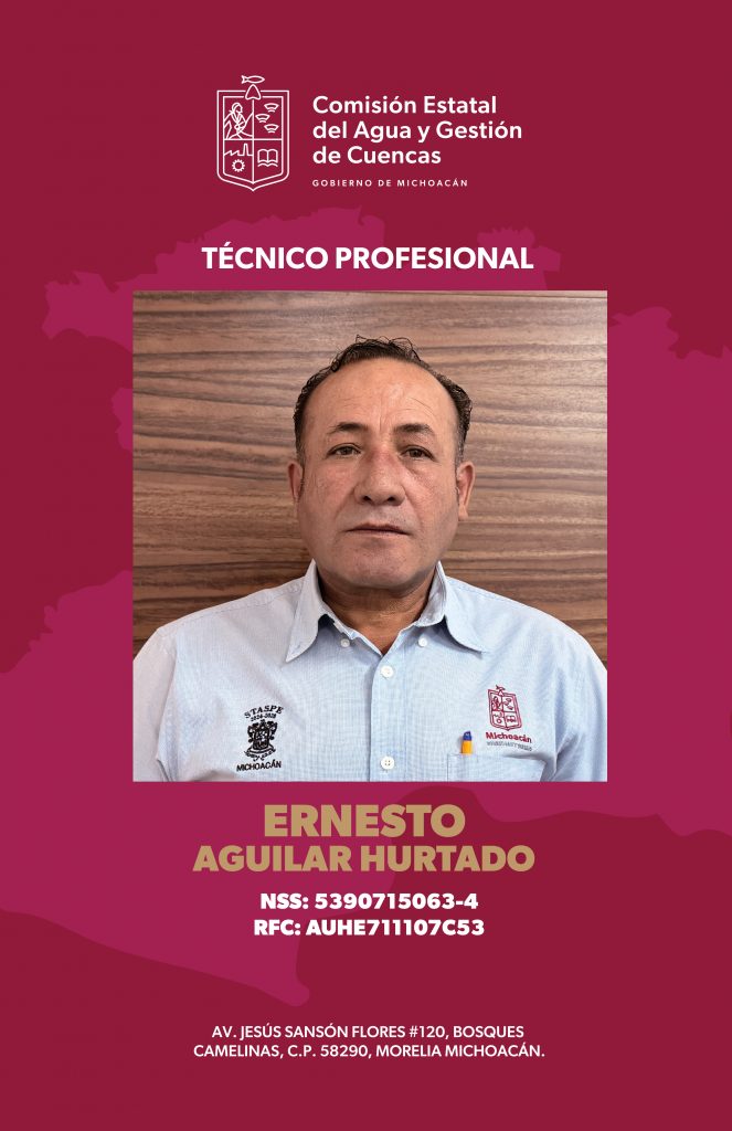 Credencial Oficial ERNESTO AGUILAR HURTADO