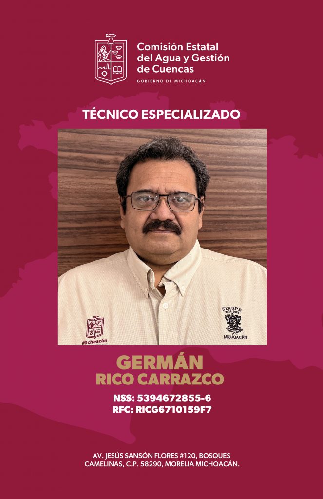 Credencial Oficial GERMÁN RICO CARRAZCO
