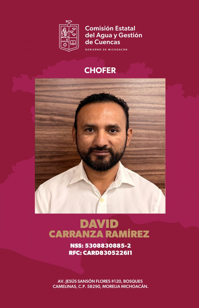 Credencial Oficial DAVID CARRANZA RAMÍREZ