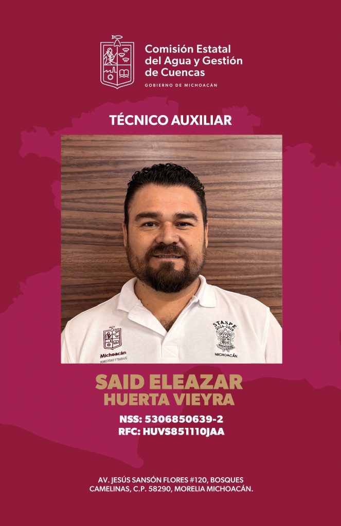 Credencial Oficial SAID ELEAZAR HUERTA VIEYRA