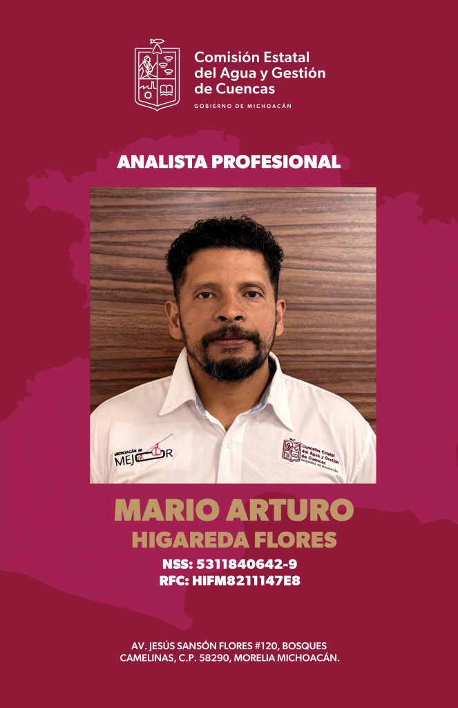 Credencial Oficial MARIO ARTURO HIGAREDA FLORES