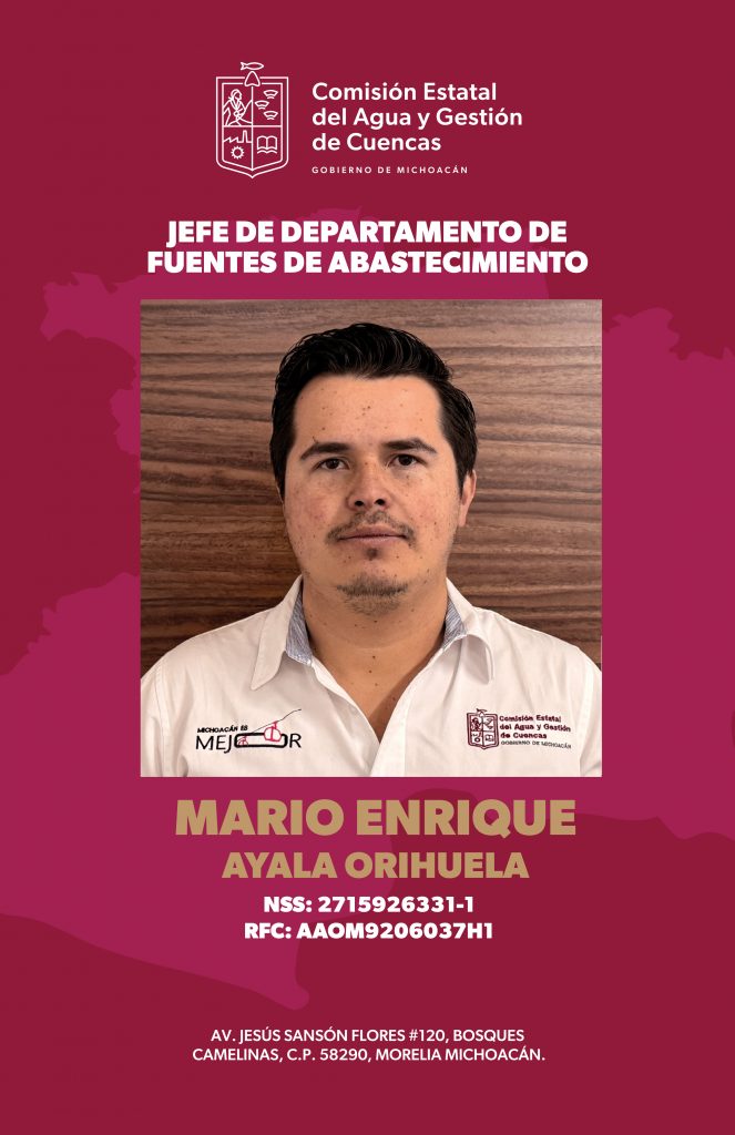 Credencial Oficial MARIO ENRIQUE AYALA ORIHUELA